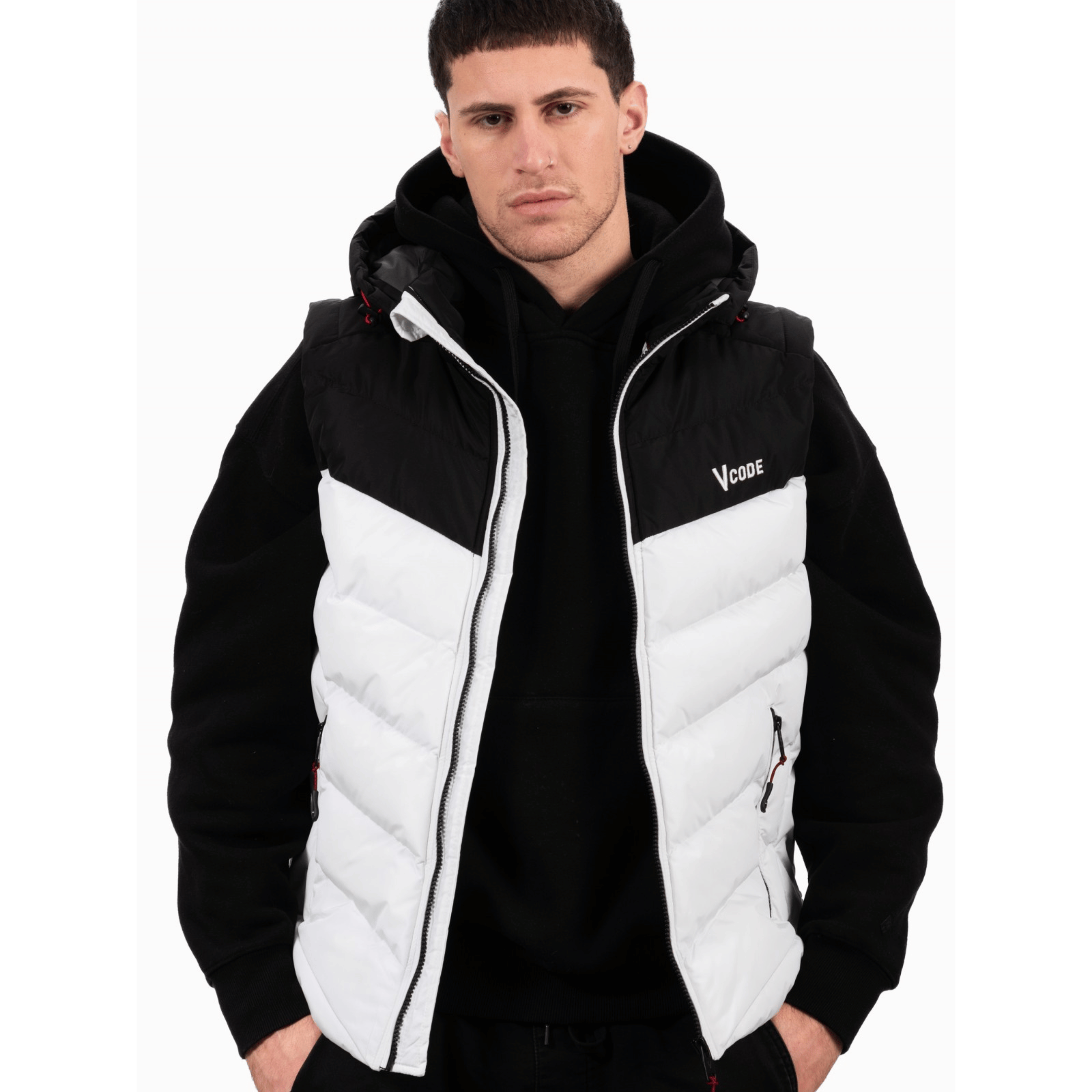 ICETECH G825 -MEN'S SLEEVELESS BLACK AND WHITE